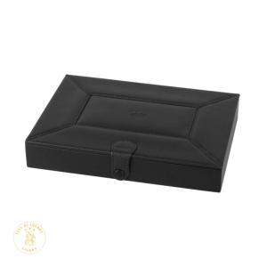Passatore Humidor Leather 10 Cigars - Black