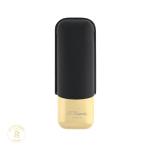 S.T. Dupont 2 Cigar Leather Case - Black