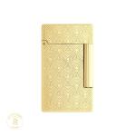 S.T. Dupont Initial Guilloche Lighter - Golden