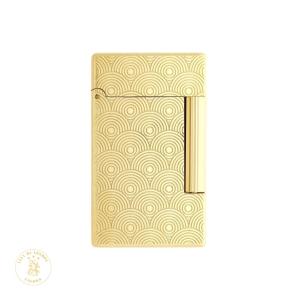 S.T. Dupont Initial Guilloche Lighter - Golden