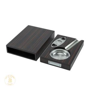 Ashtray and Cutter Set - Brown