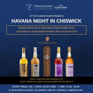 Havana Night in Chiswick: Cigars and Whisky Sampling Event