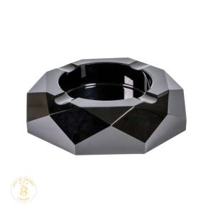 Octagonal 4 Cigar Ashtray - Black