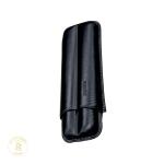 Jemar Leather Cigar Case - 56 Ring gauge - Two Cigars - Black