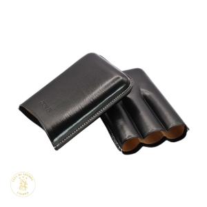 Jemar Leather Cigar Case - 3 Robusto Cigars