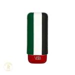 VSB Two Finger Leather Cigar Case UAE Flag