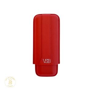 VSB Two Finger Leather Cigar Case