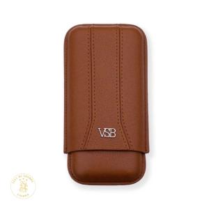 VSB Three Finger Leather Cigar Case