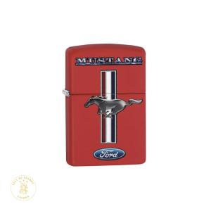 Zippo Ford Mustang Horse & Bar Red