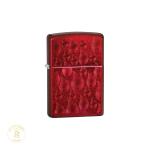 Zippo Candy Apple Red Iced Flame Design