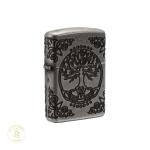 Zippo Antique Silver Plated Armor Tree of Life