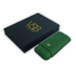 VSB London Luxury Cigar Case Green