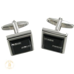 Black & Silver Cufflinks