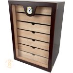 Cigar Display Cabinet Humidor - Cherry Matt Finished