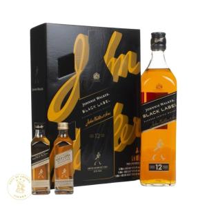 Johnnie Walker Black Label 12 Year Old Blended Scotch Whisky Gift Set